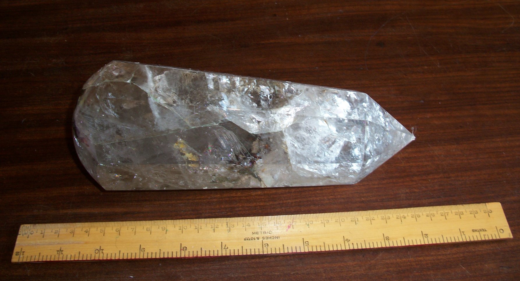 photo - huge smoky quartz crystal wand